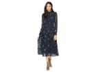 Astr The Label Spencer Dress (navy Floral Dot) Women's Dress