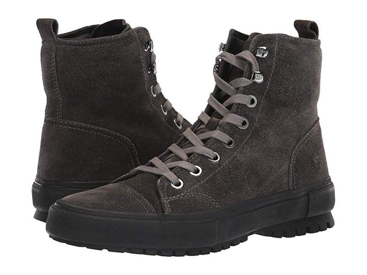 Frye Ryan Military (slate Waterproof Suede) Men's Lace-up Boots