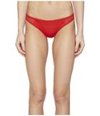 Stella Mccartney Neoprene Mesh Classic Bikini Bottom (salsa Red) Women's Swimwear