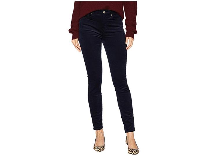 7 For All Mankind Ankle Skinny In Navy Luxe Cord (navy Luxe Cord) Women's Jeans