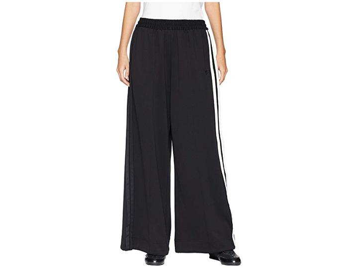 Adidas Y-3 By Yohji Yamamoto 3 Stripes Selvedge Matt Track Pants (black/core White) Women's Casual Pants