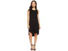 American Rose Aria Sleeveless Dress With Crochet Detail (black) Women's Dress