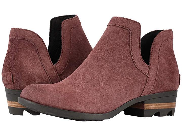 Sorel Lolla Cut Out (light Raisin/black Suede) Women's Shoes