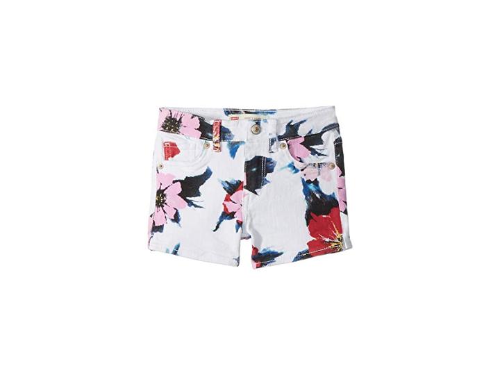 Levi's(r) Kids 710tm Super Skinny Fit Soft Brushed Shorty Shorts (little Kids) (white) Girl's Shorts