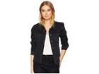 Blank Nyc Released Hem Black Denim Jacket In Child's Play (child's Play) Women's Coat
