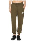 Nike Sportswear Regular Pant (medium Olive/heather/medium Olive/white) Women's Casual Pants