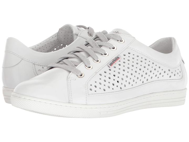 Mephisto Hilda Perf (white Silk) Women's  Shoes
