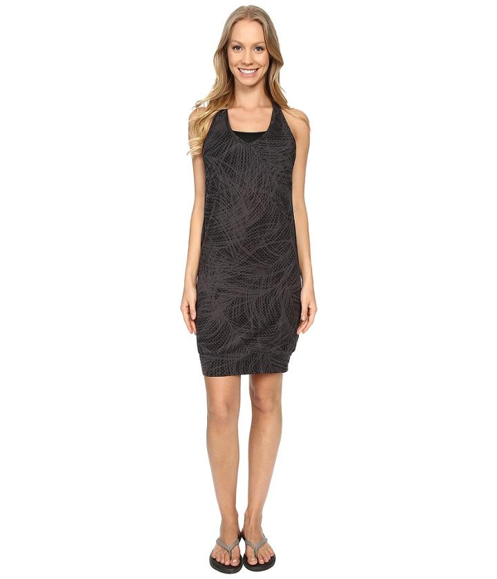 Icebreaker Nomi Racerback Dress Palm Dots (monsoon/black) Women's Dress