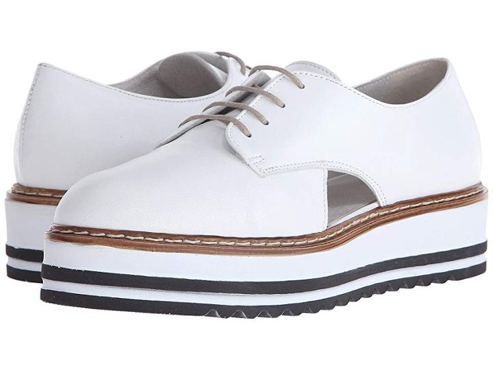 Summit By White Mountain Brody (white Leather) Women's Lace Up Casual Shoes