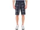 Adidas Golf Ultimate Competition Plaid Shorts (mineral Blue/mid Grey) Men's Shorts