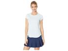 Nike Court Dry Top (topaz Mist/white/white/topaz Mist) Women's Clothing