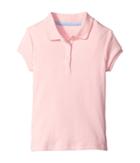Nautica Kids Short Sleeve Polo With Picot Stitch Collar (little Kids) (light Pink) Girl's Short Sleeve Pullover