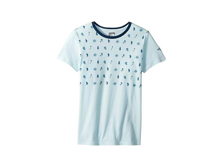 The North Face Kids Short Sleeve Graphic Tee (little Kids/big Kids) (origin Blue/blue Wing Teal) Girl's Short Sleeve Pullover