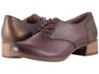 Dansko Louise (wine Burnished Nappa) Women's Lace Up Casual Shoes