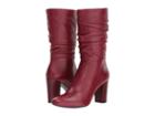 Anne Klein Nysha (wine Leather) Women's Pull-on Boots