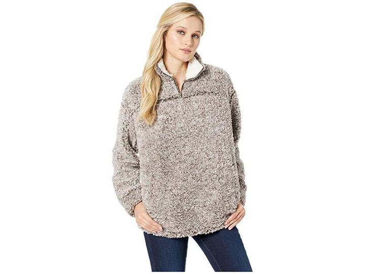 Wrangler Sherpa Pullover (brown) Women's Clothing