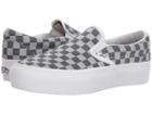 Vans Slip-on Platform Sf (checkerboard Denim) Skate Shoes