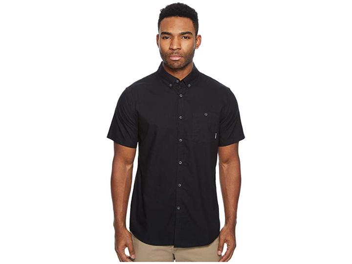 Billabong All Day Oxford Short Sleeve Shirt (black) Men's Short Sleeve Button Up
