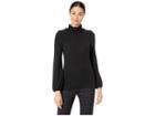 Bb Dakota It's All Good Hacci Smocked Top (black) Women's Clothing