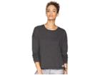 New Balance Heather Tech Long Sleeve Top (black Heather/black) Women's Long Sleeve Pullover