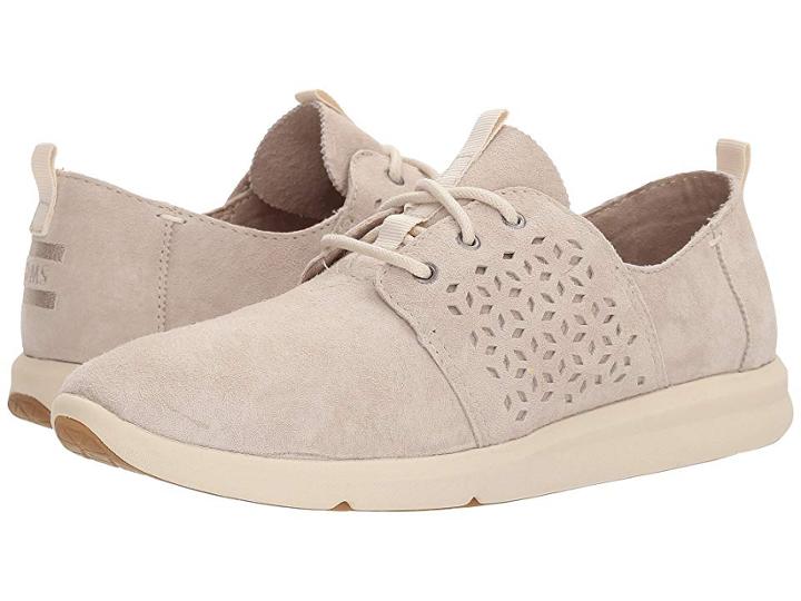Toms Del Rey (birch Suede/mosaic Tile) Women's Lace Up Casual Shoes