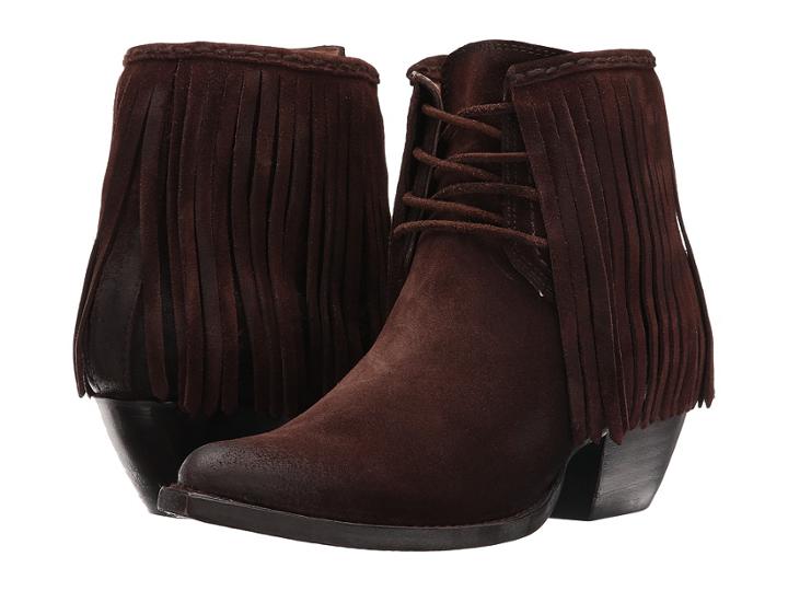 Frye Sacha Fringe (chocolate) Women's Boots