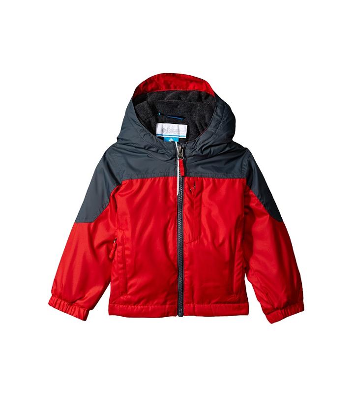 Columbia Kids Ethan Pondtm Jacket (toddler) (bright Red/graphite) Boy's Coat