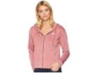 Roxy Moon Rising Fleece Full Zip Top (withered Rose) Women's Clothing