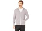 Alternative Vintage Thermal Full Zip Hoodie (smoke Grey) Men's Sweatshirt