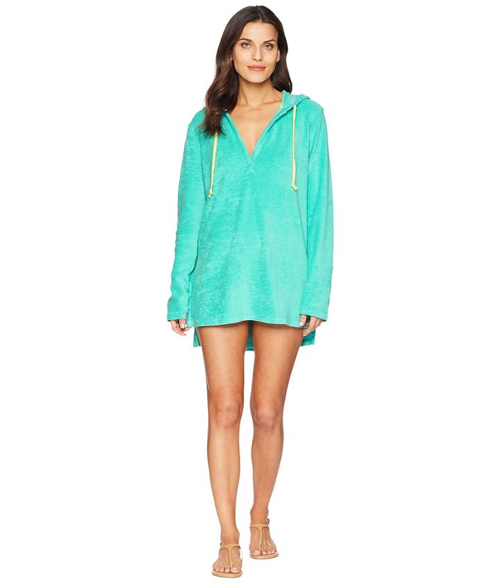 Life Is Good Terry Beach Cover-up (cool Aqua) Women's Swimwear