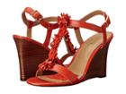 Lauren Ralph Lauren Abia (persimmon Leather) Women's Wedge Shoes