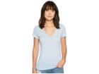 Alternative Vintage 50/50 The Keepsake V-neck Top (blue Sky) Women's T Shirt
