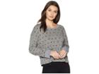 Splendid Paint Dot Sweatshirt (heather Grey) Women's Sweatshirt