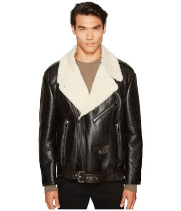 Marc Jacobs Oversized Shearling Jacket (black) Men's Coat