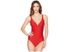 Jets Swimwear Australia Disposition D-dd Cup Underwire One-piece (ruby) Women's Swimsuits One Piece