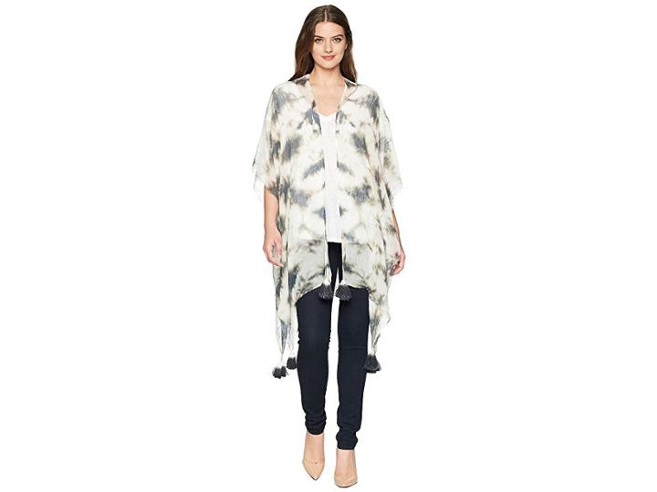 Steve Madden Tie-dye Long Boho Duster (black) Women's Clothing