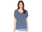 Nic+zoe Lived In Top (mosaic Blue) Women's Clothing