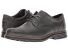 Rockport Total Motion Fusion Plain Toe (castlerock Grey Leather) Men's Plain Toe Shoes