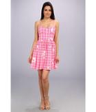 Amanda Uprichard Mimosa Dress (pink Ribbon Pane) Women's Dress