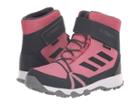 Adidas Outdoor Kids Terrex Snow Cf Cp Cw (little Kid/big Kid) (trace Maroon/carbon/real Magenta) Girl's Shoes