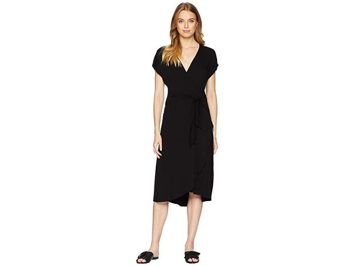 Michael Stars Rylie Rayon Tie Waist Dress (black) Women's Dress