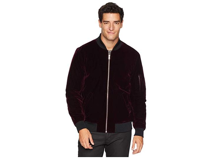 Sean John Velvet Bomber (burgundy) Men's Coat