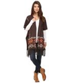Scully Embroidered Wrap (heather Brown) Women's Clothing