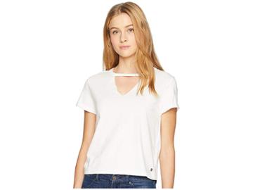 Roxy Fingers Crossed Ranch Day (marshmallow) Women's T Shirt