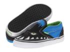 Vans Kids Classic Slip-on (toddler) ((monster Slip) Black/brilliant Blue) Boys Shoes