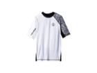 Volcom Kids Lido Block Short Sleeve Thrashguard (big Kids) (white) Boy's Swimwear