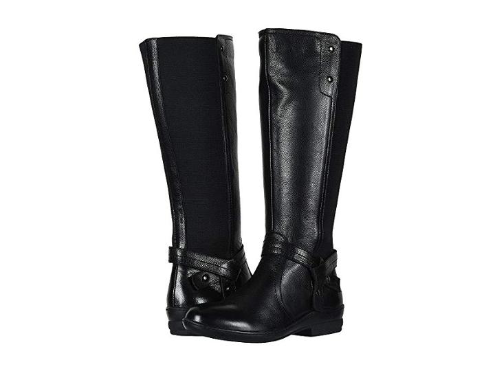David Tate Memphis 16 (black Pebble Grain) Women's Dress Pull-on Boots