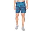 Nike Dry Challenger Shorts 7 Print (thunder Blue/thunder Blue) Men's Shorts