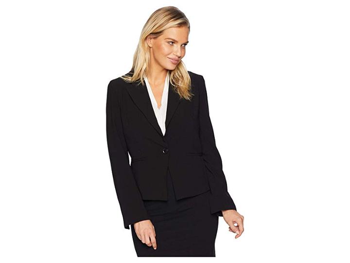 Ellen Tracy Fitted Blazer (black) Women's Jacket