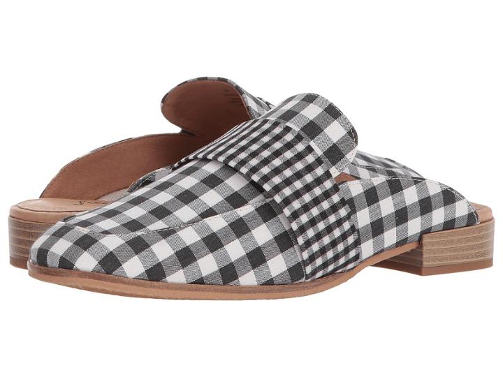 Free People Textile At Ease Loafer (black/white) Women's Clog/mule Shoes
